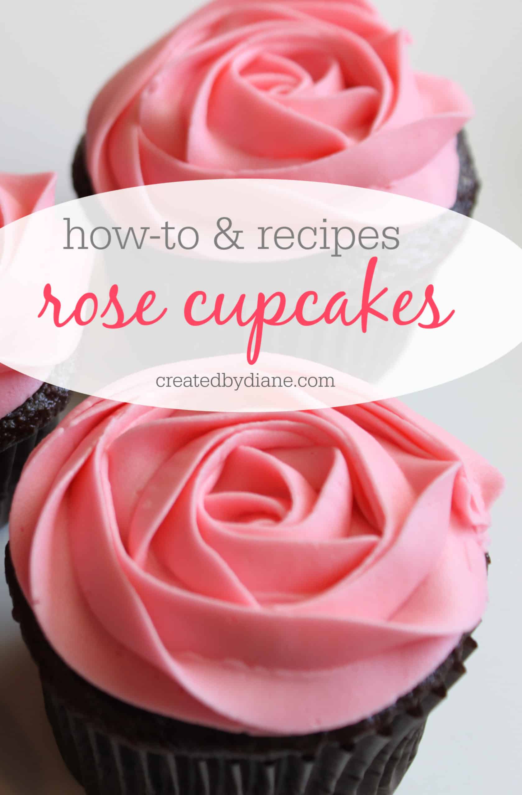 How to frost a rose on a cupcake, video Created by Diane