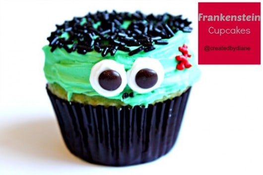 Frankenstein Cupcakes @createdbydiane.jpg