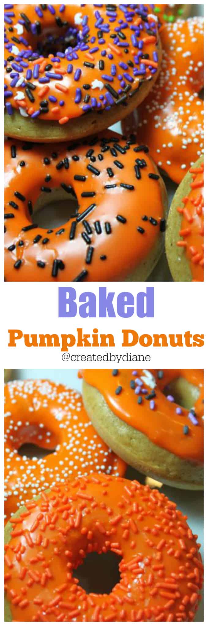 baked pumpkin donut recipe @createdbydiane
