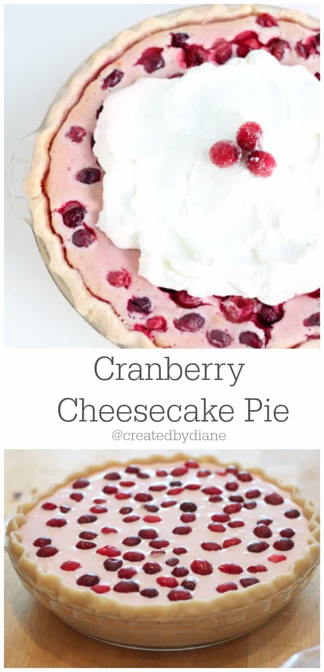 Cranberry Cheesecake Pie