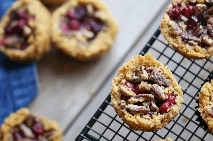 Mini Cranberry Pecan Pies createdbydiane.com