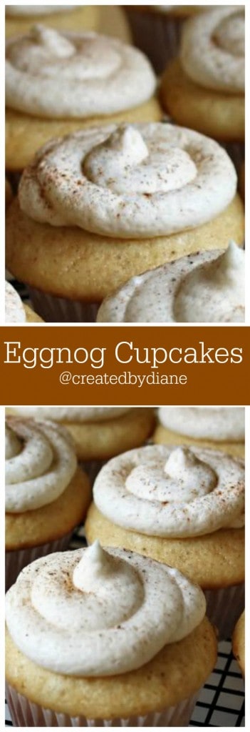 Eggnog Cupcakes @createdbydiane