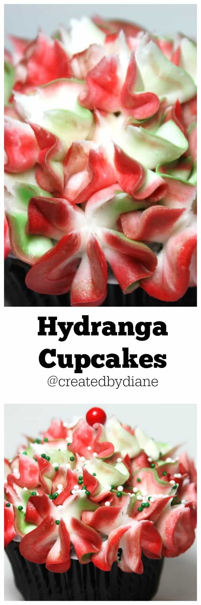 Hydranga cupcakes @createdbydiane