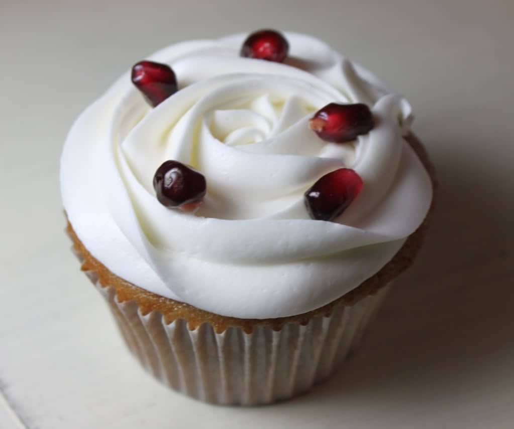 Pomegranate Cupcakes