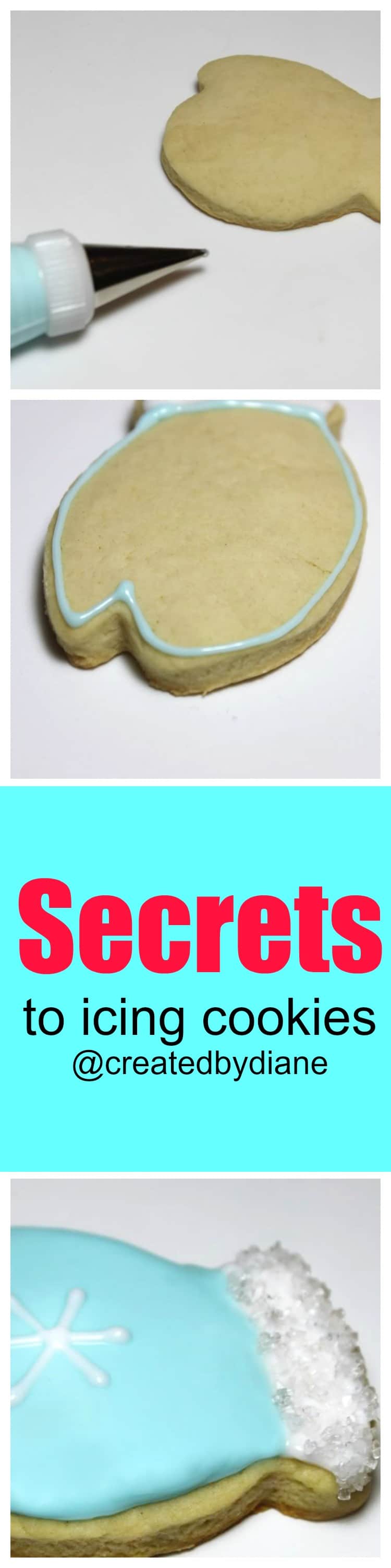 secrets to icing cookies @createdbydiane