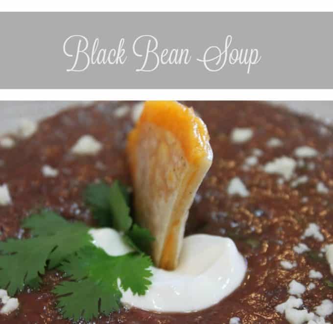 black bean soup recipe