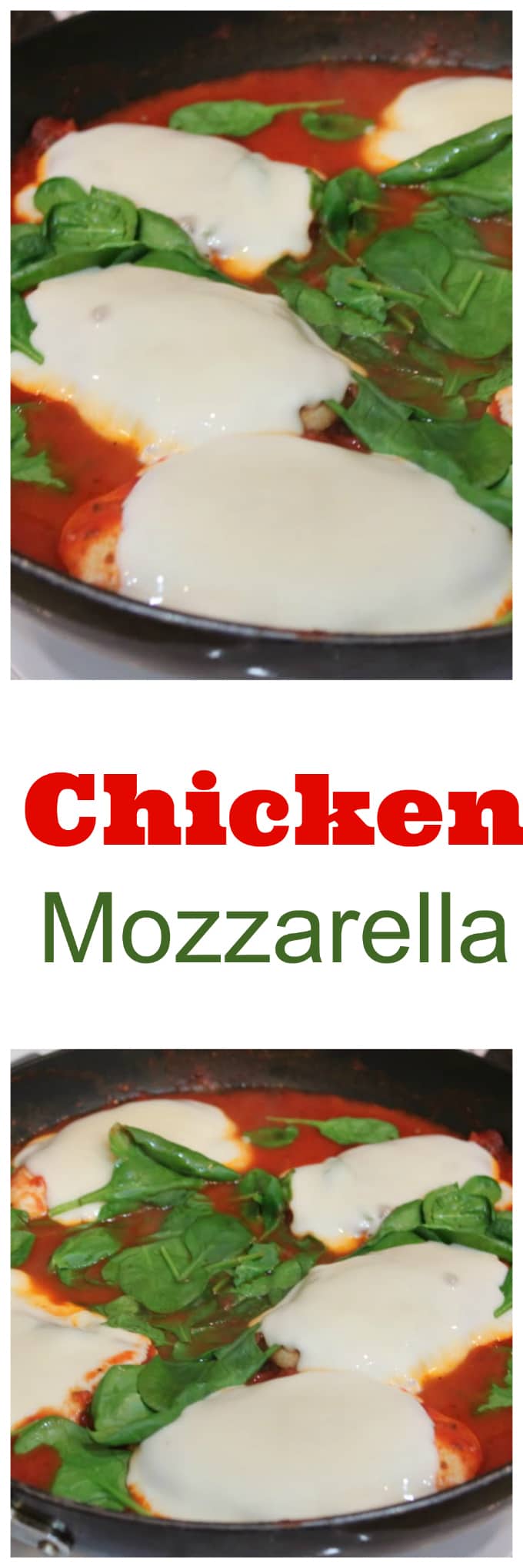 chicken mozzarella dinner is easy and delicious and great with pasta @createdbydiane