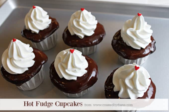 hot fudge sundae cupcakes from www.createdbydiane.com