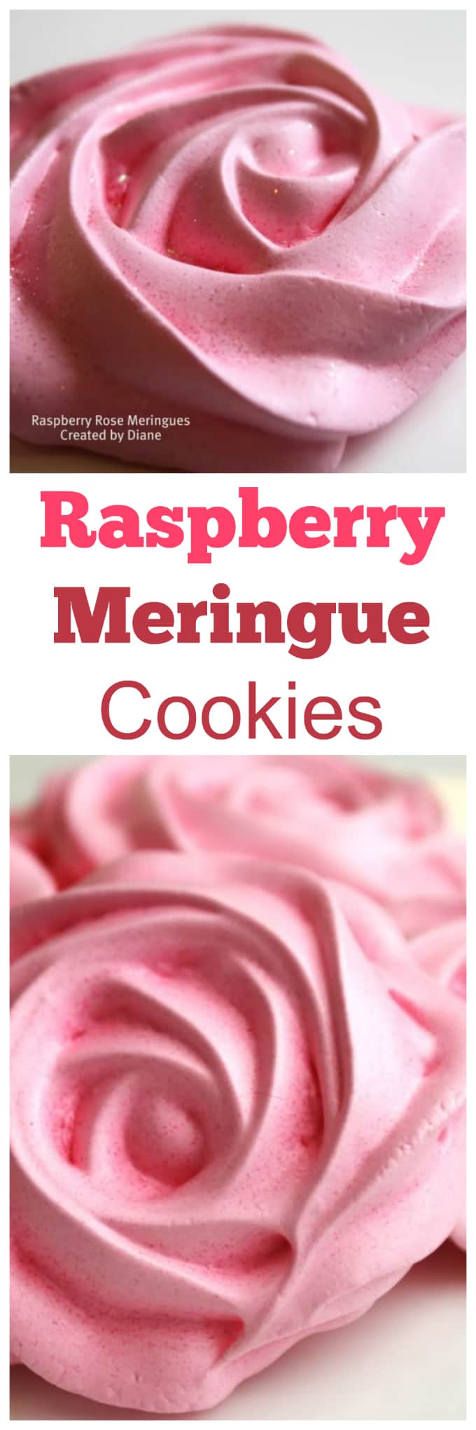raspberry meringue cookies from @createdbydiane