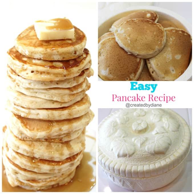 easy fluffy pancake recipe @createdbydiane