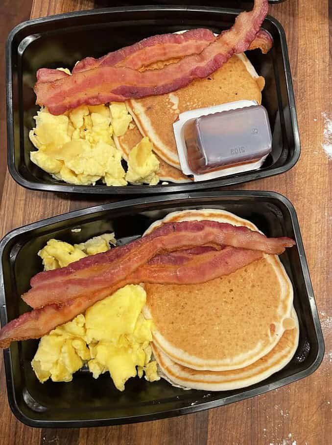 meal prep breafast for the next day or all week long, have pancakes for lunch or BRINNER