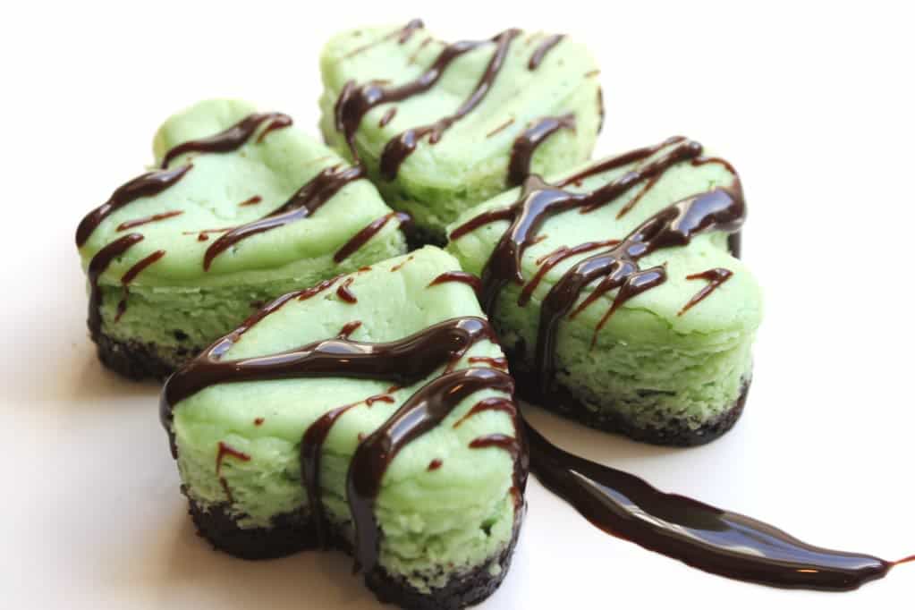 Mini Mint Cheesecakes