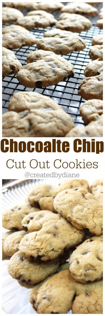 Chocolate Chip Cut Out Cookies @createdbydiane