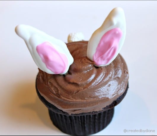 bunny ear cupcake @createdbydiane