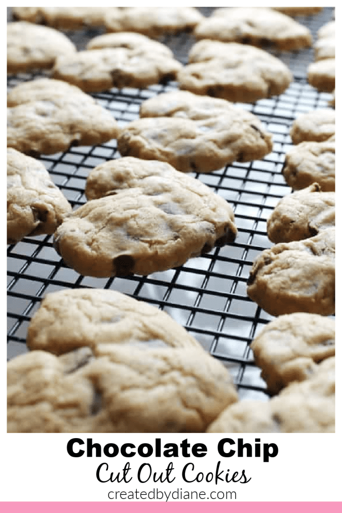 chocolate chip cut out cookies from createdbydiane.com