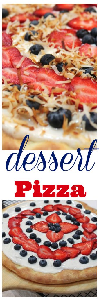 dessert pizza with cheesecake sauce and fruit recipe @createdbydiane