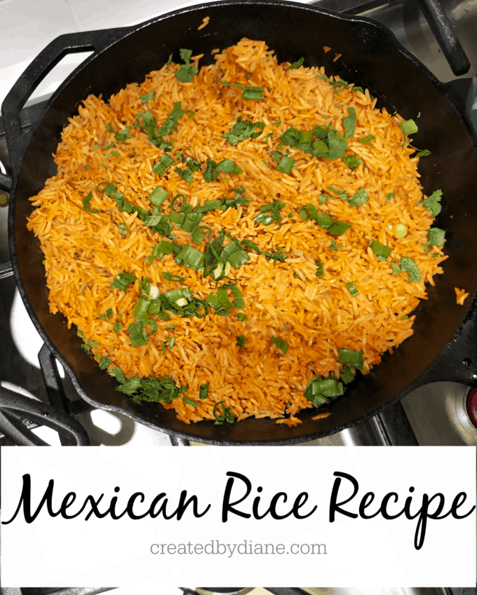 Mexican Rice Recipe createdbydiane.com