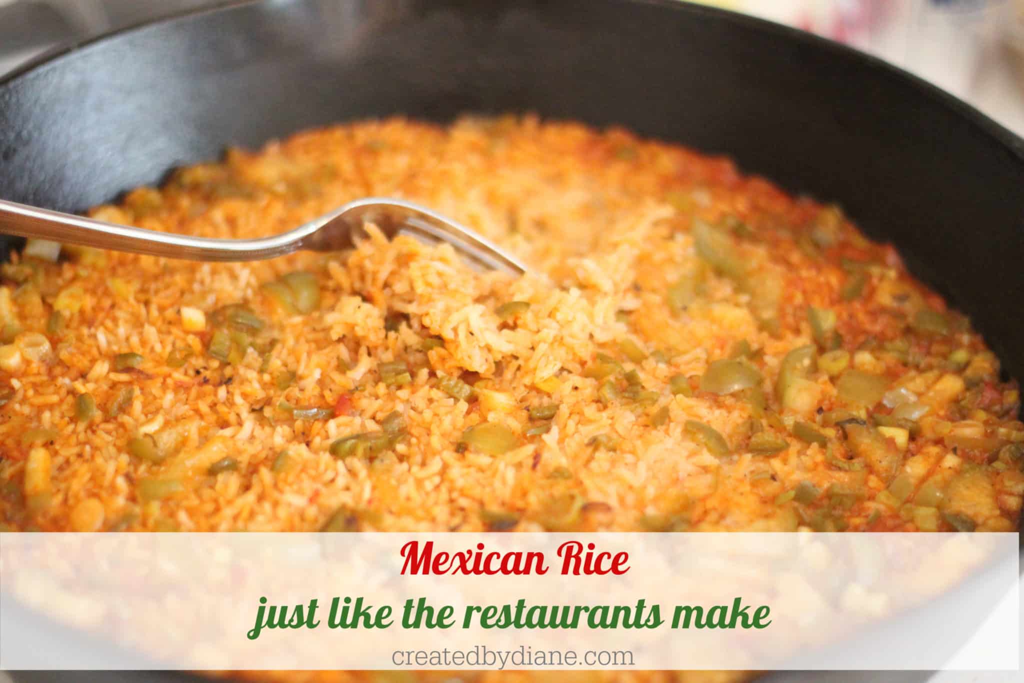 Mexican Rice Recipe Created by Diane