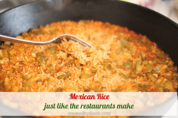 mexican rice recipe just like the restaurants make createdbydiane.com