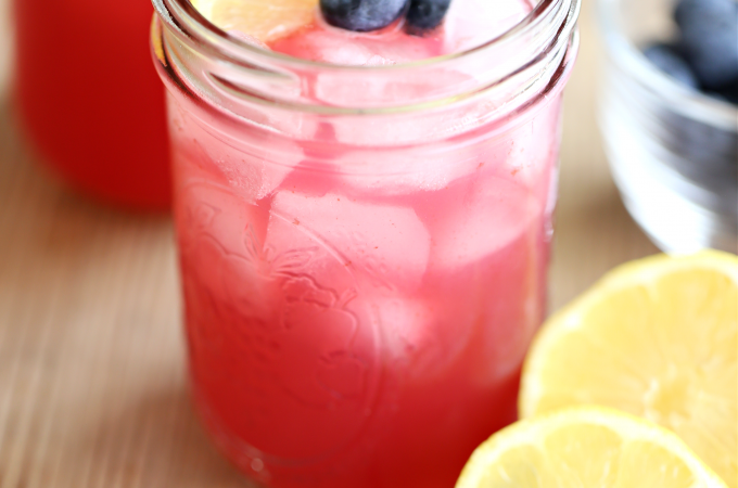 blueberry basil lemonade recipe natural pink lemonade createdbydiane.com