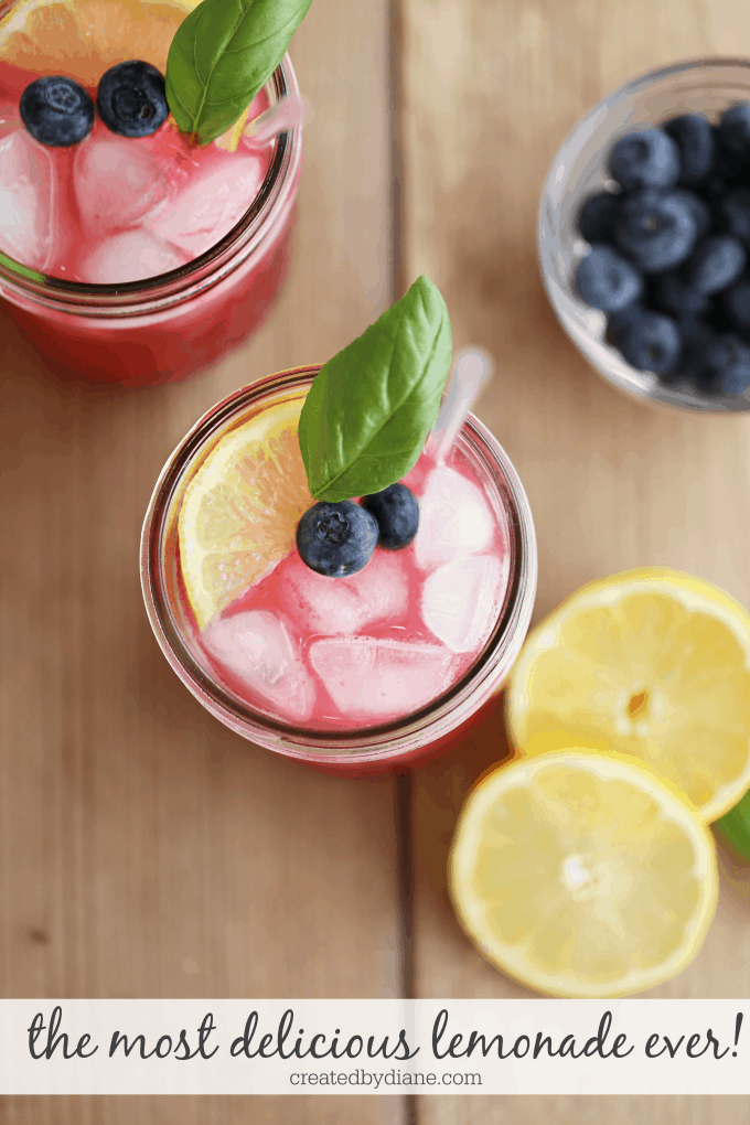 the most delicious naturally pink lemonade ever! createdbydiane.com