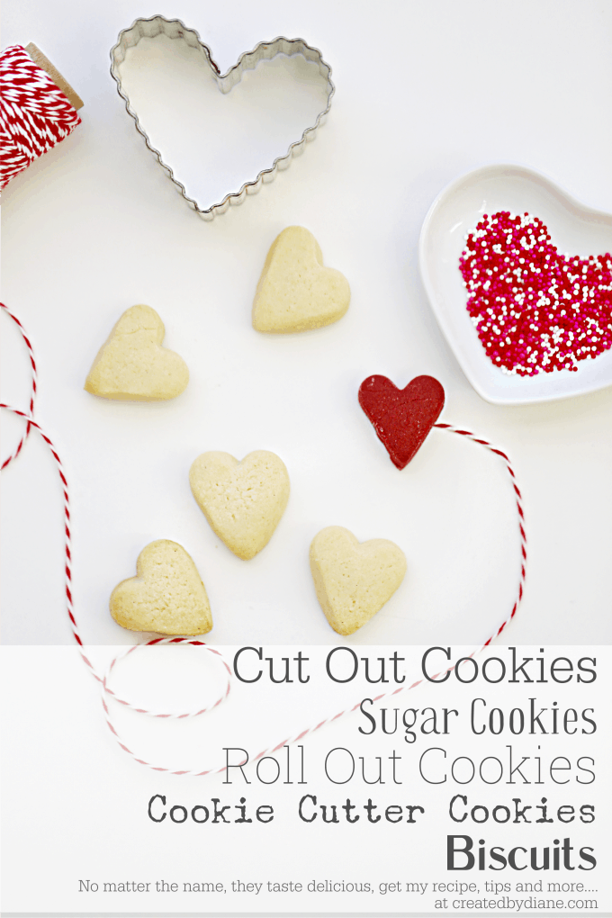 CUT OUT COOKIES, recipes and more at createdbydiane.com