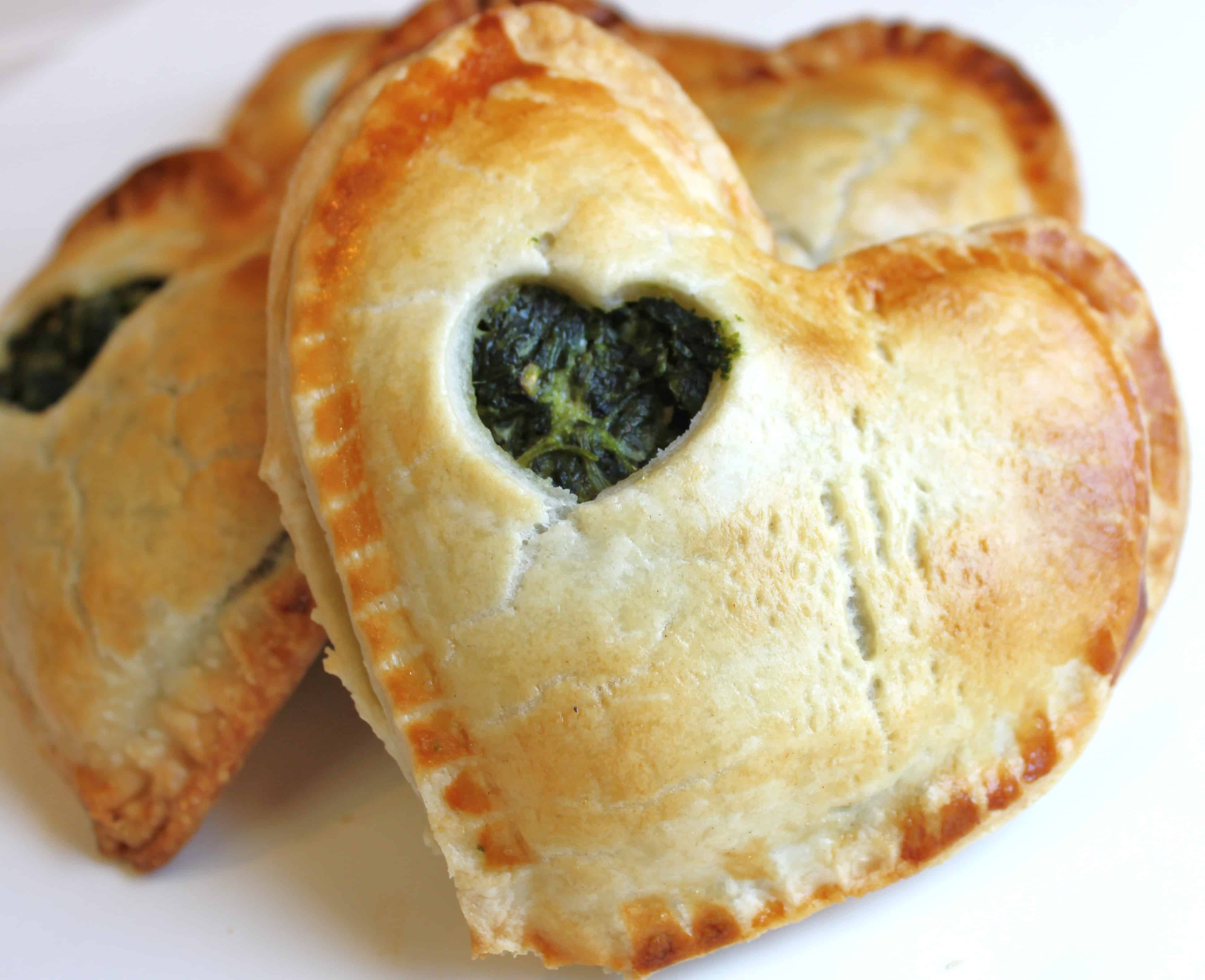 Mini Savory Pies with Spinach and Goat Cheese