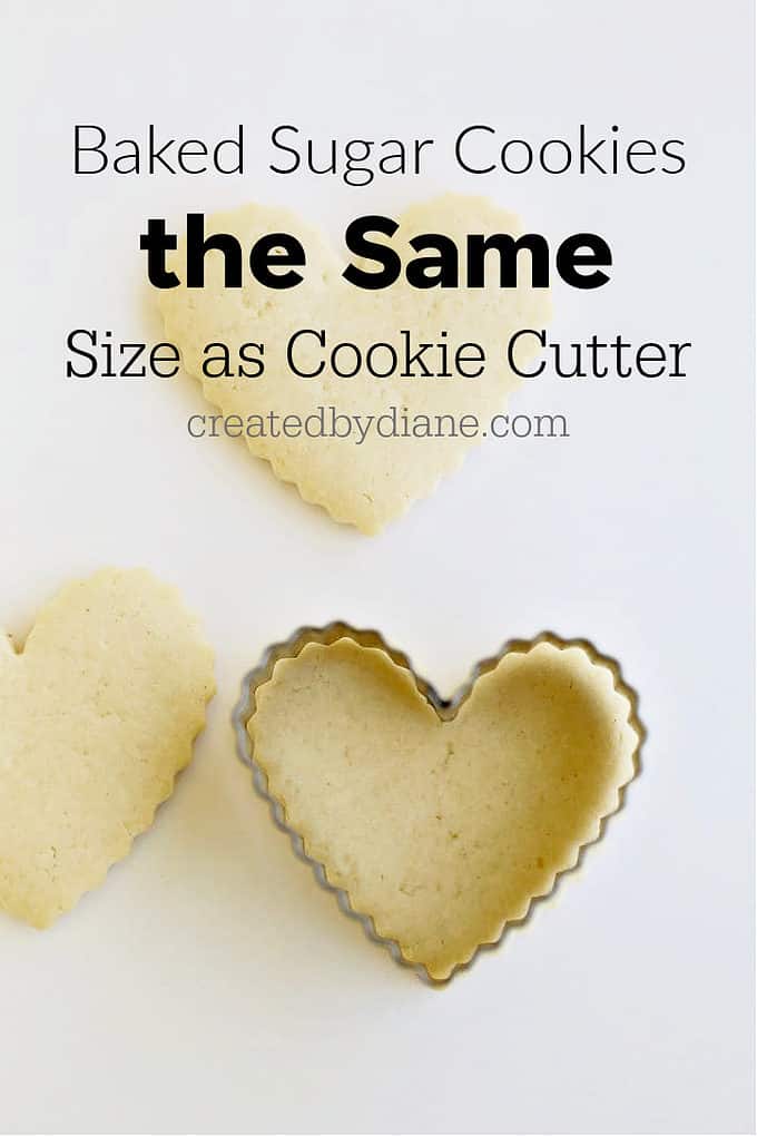 baked cookies the SAME size as cookie cutter createdbydiane.com