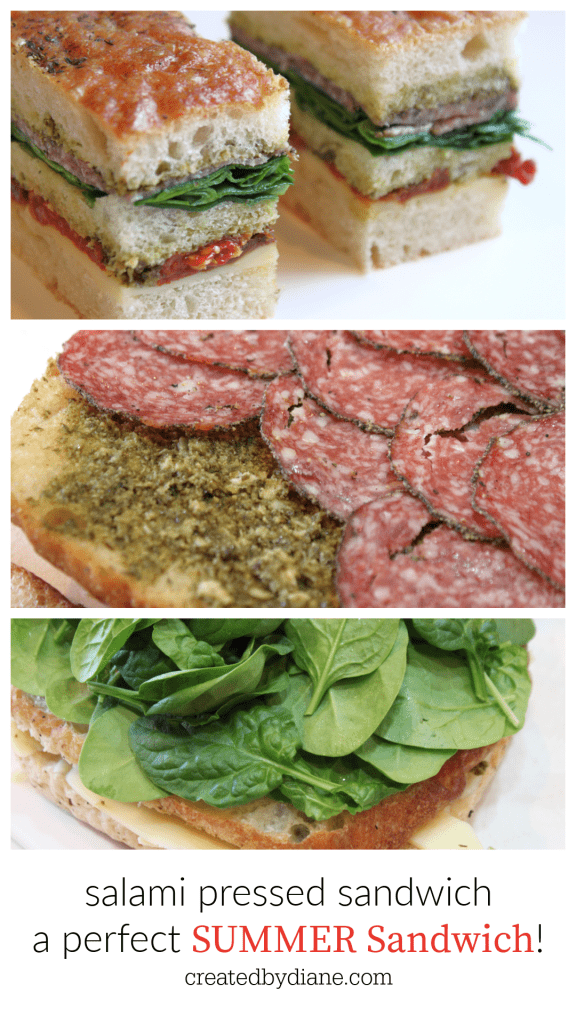 pressed salami sandwich createdbydiane.com