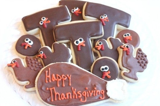 thanksgiving turkey cookies createdbydiane.com