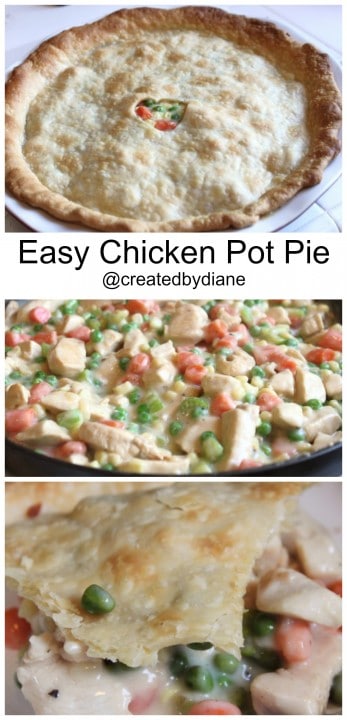 Easy Chicken Pot Pie Recipe @createdbydiane