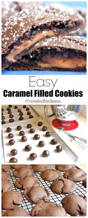 Easy caramel Filled Cookies @createdbydiane