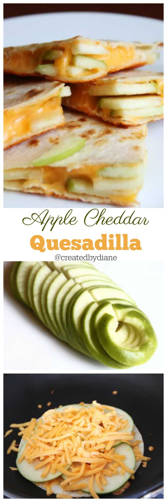 apple cheddar quesadilla @createdbydiane