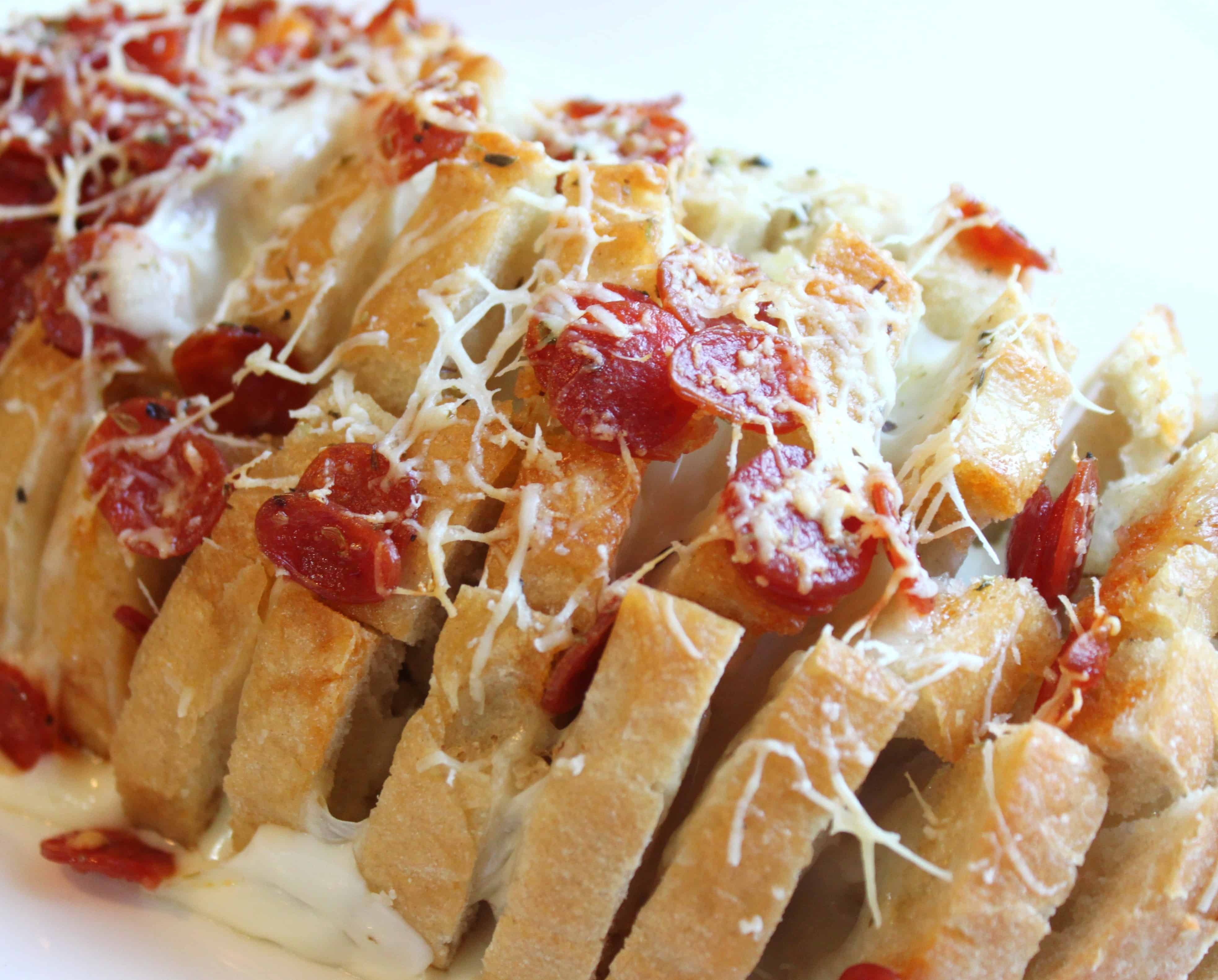 Appetizers and Pull Apart Pepperoni Pizza Bread