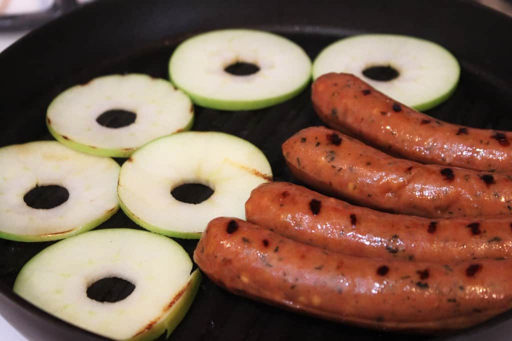 Grilled Chicken Apple Sausage Dinner in 30 minutes Created by Diane