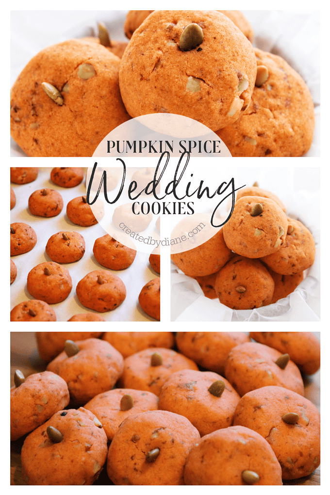 pumpkin spice wedding cookies