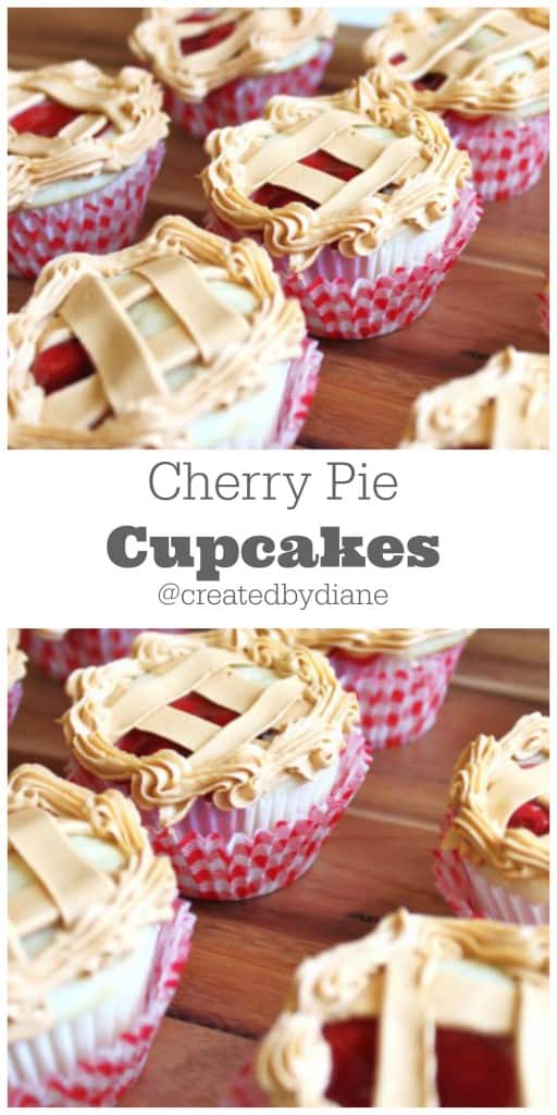 Cherry Pie Cupcakes @createdbydiane