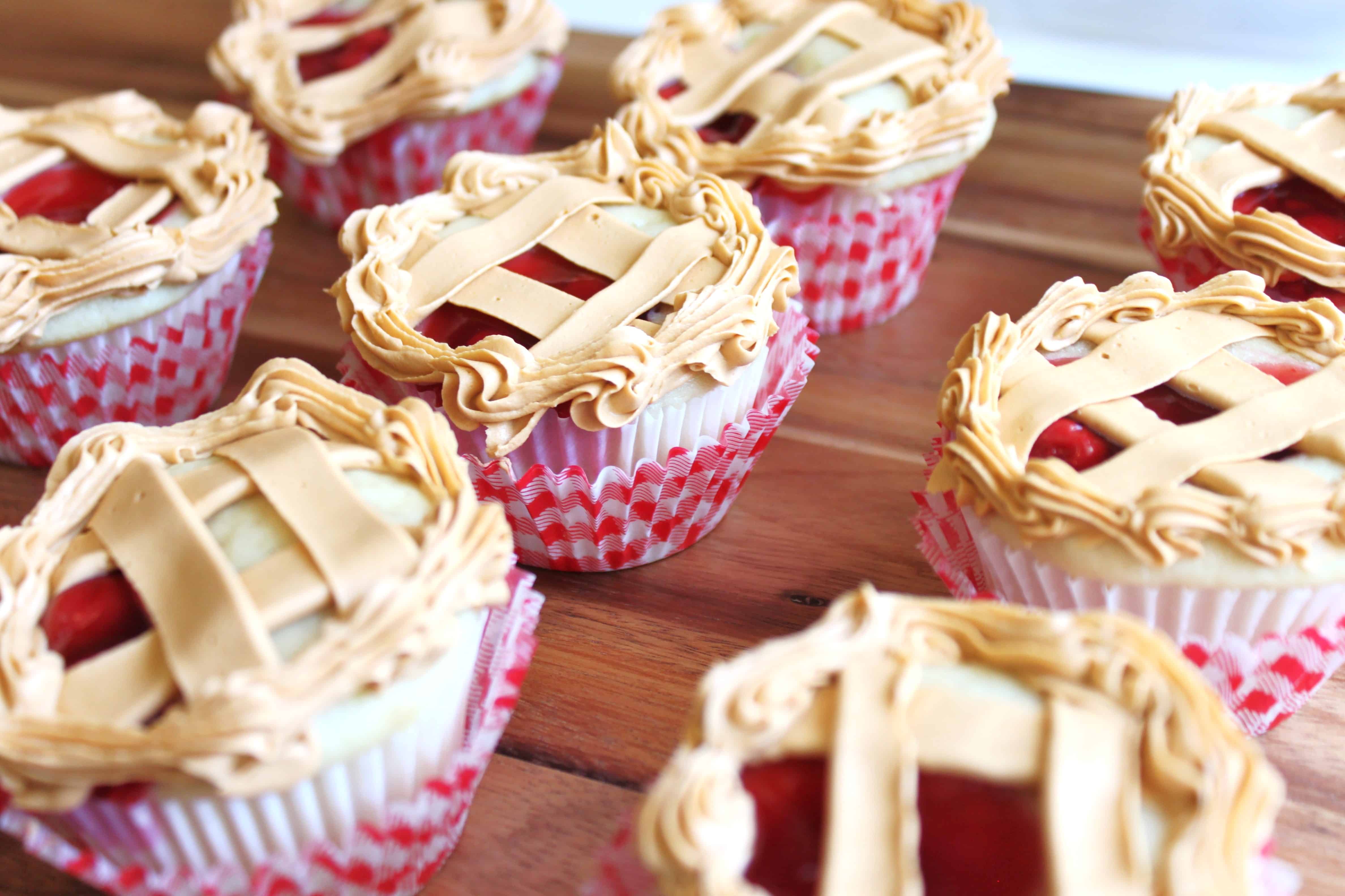 Cherry Pie Cupcakes