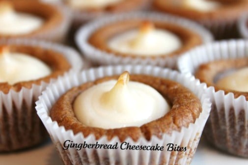 Gingerbread-Cheesecake-Bites-delicious easy recipe @createdbydiane