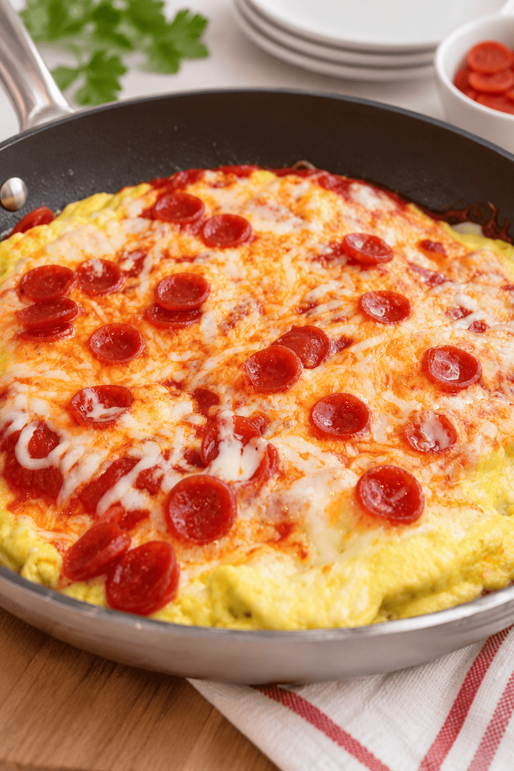 pizza omelet recipe, easy and delicious and a kids favorite