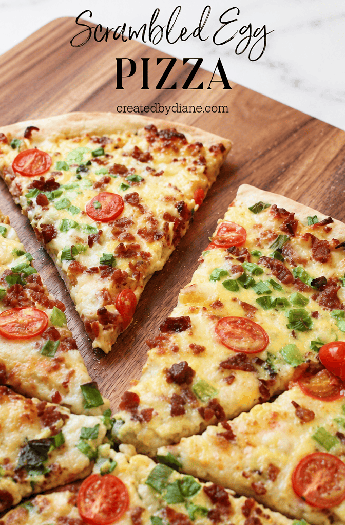 scrambled egg pizza