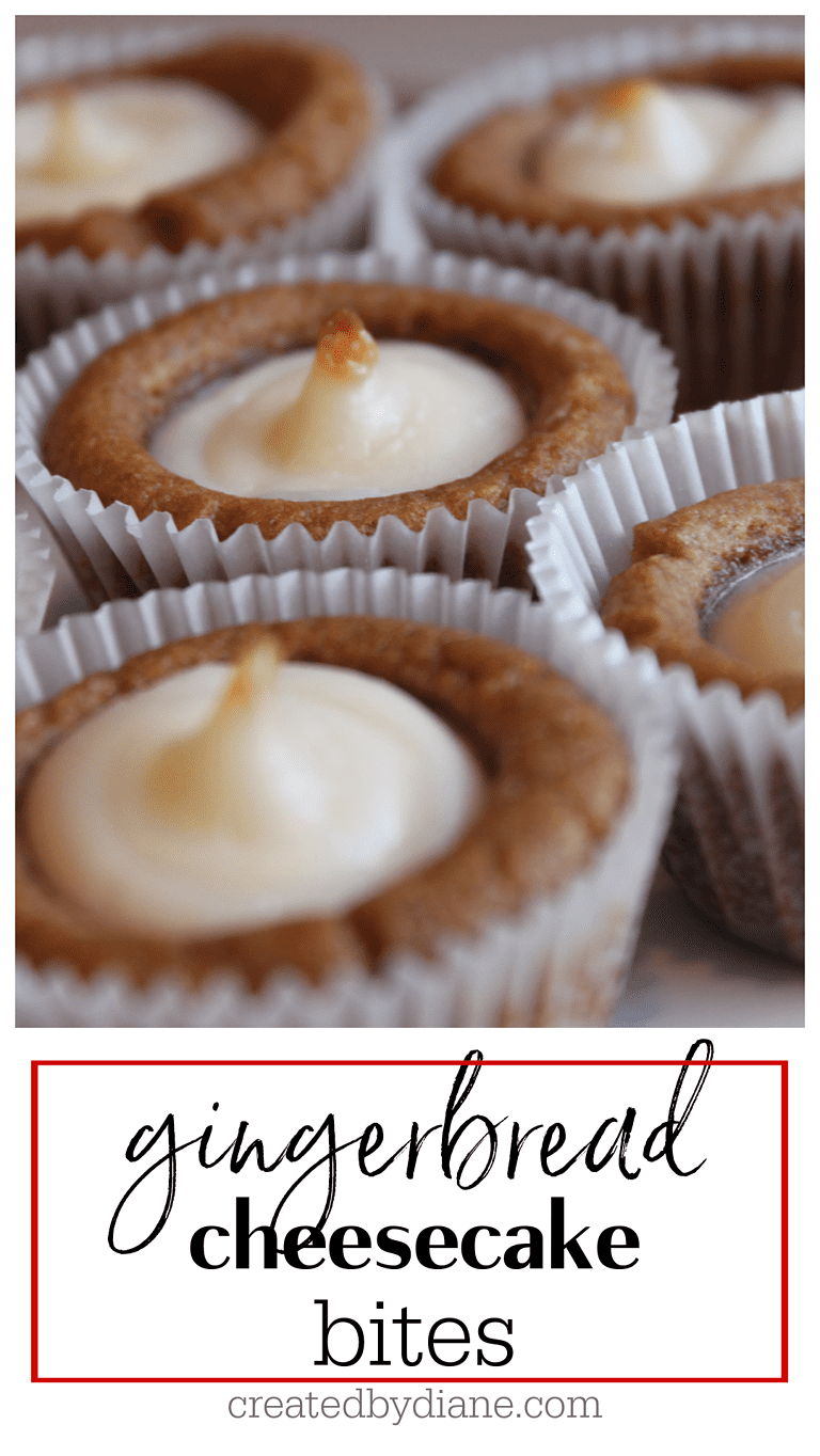 Gingerbread Cheesecake Bites