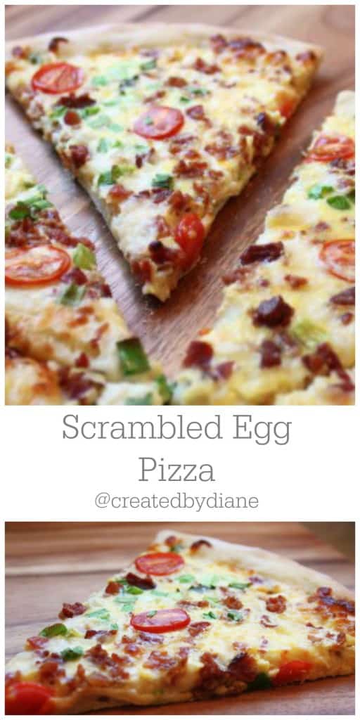 scrambled egg pizza @createdbydiane