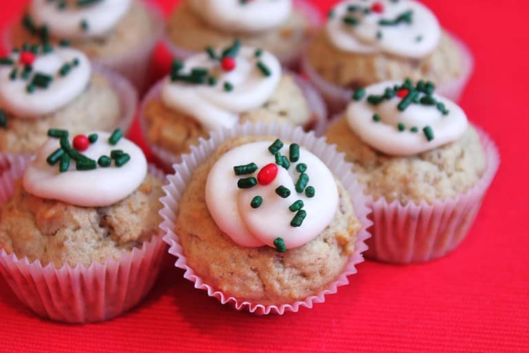 Date Nut Bites with Cream Cheese Frosting