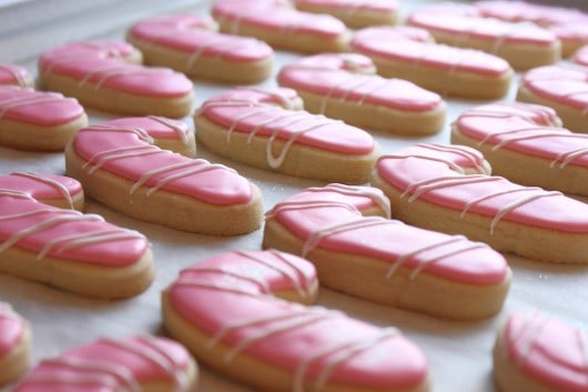 Peppermint Candy Cane Cookies with Peppermint Icing