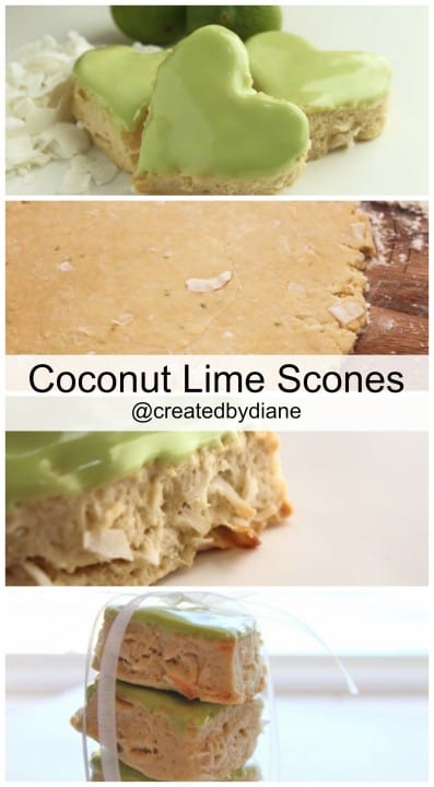 Coconut Lime Scones @createdbydiane