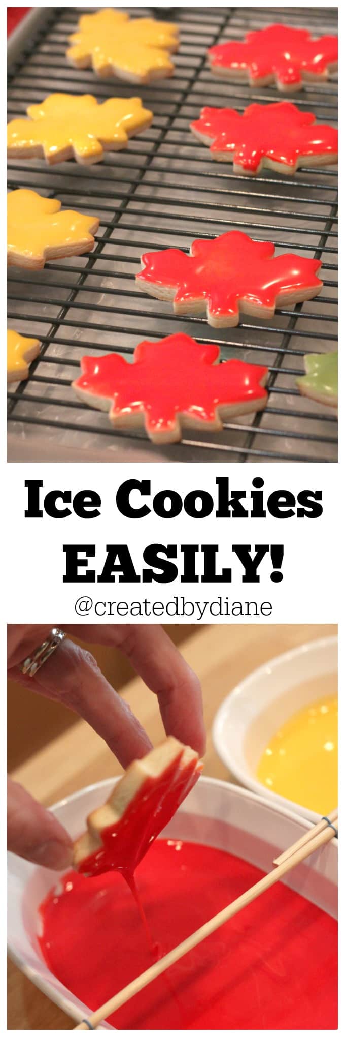 Ice Cookies EASILY @createdbydiane