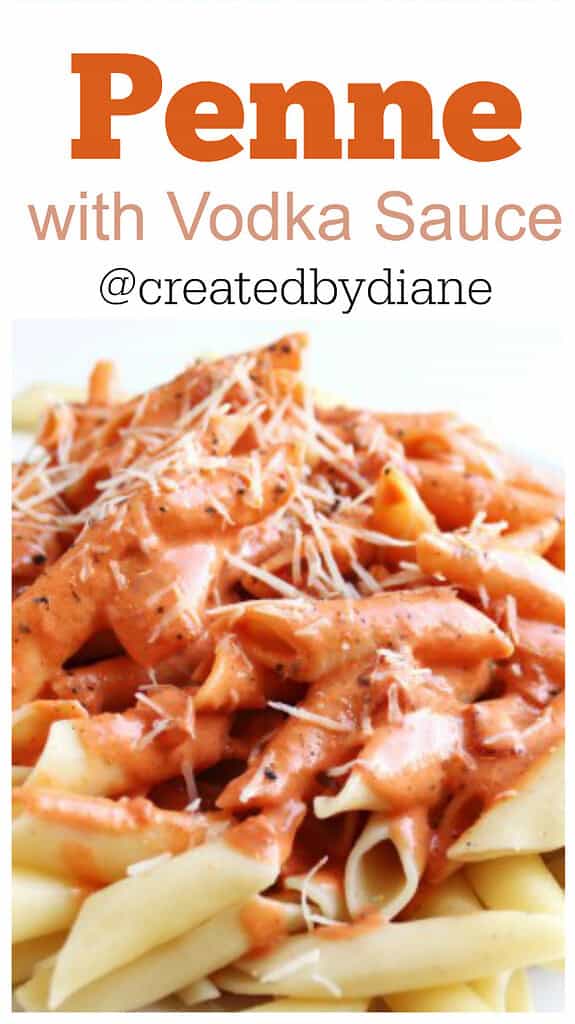 Penne and vodka Sauce @createdbydiane