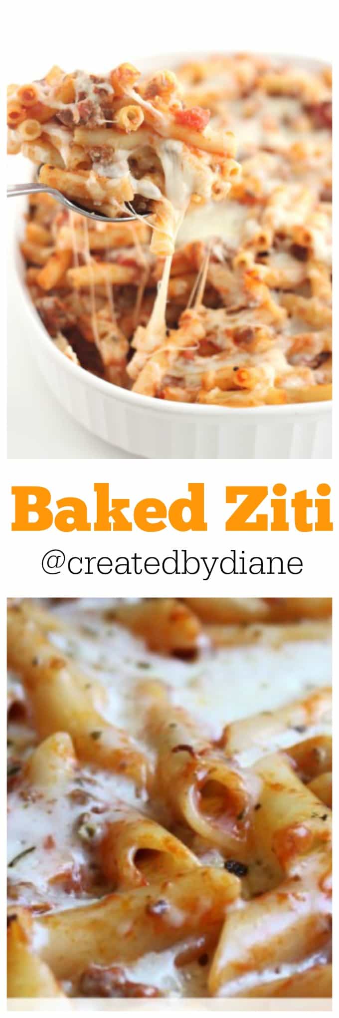 Baked Ziti from @createdbydiane