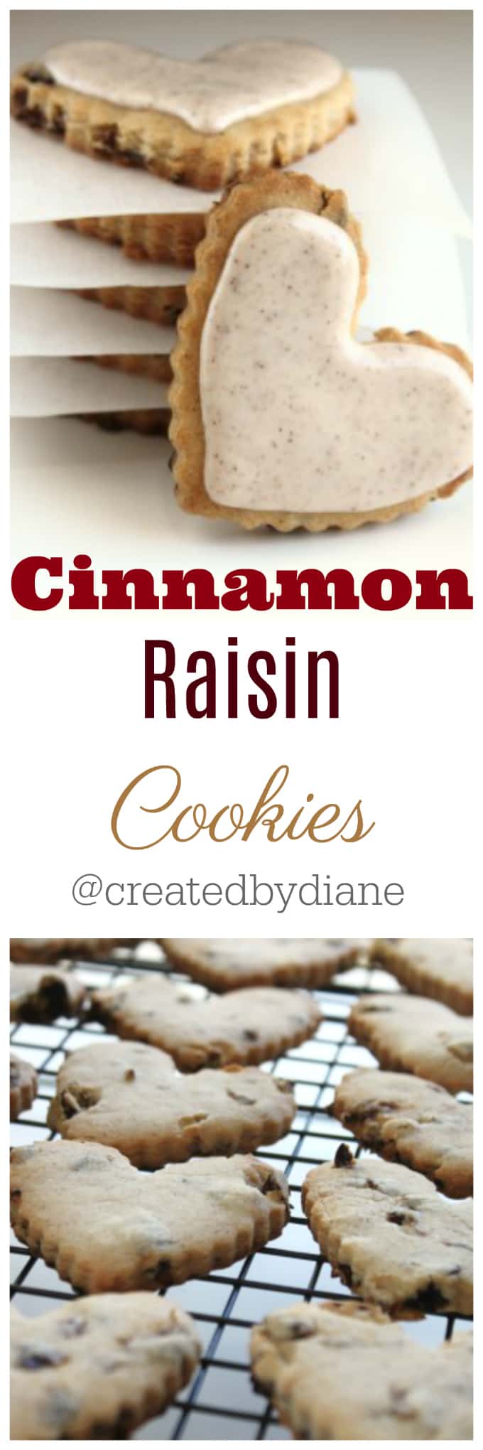 Cinnamon Raisin Cut Out Cookies @createdbydiane